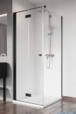Radaway Nes 8 Black KDJ B kabina 80x70 lewa czarny mat/szkło przejrzyste 10075080-54-01L/10089070-01-01