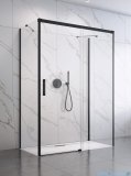 Radaway Idea Black Kdj+s kabina prysznicowa 80x130x80 prawa czarny mat/szkło przejrzyste 10116130-54-01R/387051-54-01L/10117080-01-01