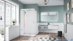 Novellini Glax 1 2.0 kabina z sauna parową 120x90 lewa srebrna G212P290ST5-1BB