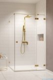 Radaway Essenza Pro Brushed Gold Kdj kabina 90x100cm prawa szczotkowane złoto 10097090-99-01R/10098100-01-01