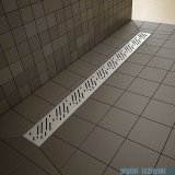 Radaway prostokątny brodzik podpłytkowy z odpływem liniowym Rain na dłuższym boku 159x79cm 5DLA1608B,5R115R 5SL1