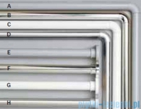 Sealskin Drążek prysznicowy Seallux 125-220cm aluminium biały 276661210