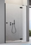 Radaway Essenza 8 Black Dwj drzwi wnękowe 120cm prawe czarny mat/szkło przejrzyste 10480812-01-01R/10460337-54-01R