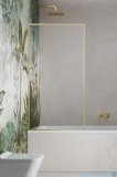 Radaway Modo F SL Brushed Gold PNJ II parawan nawannowy 80cm lewy szczotkowane złoto/przejrzyste 10406080-99-01L