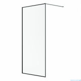 Radaway Modo F II Black kabina Walk-in 145x201cm Czarna szkło przejrzyste 10409145-54-01