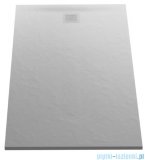 New Trendy Mori brodzik prostokątny z konglomeratu 100x90x3 cm szary B-0397