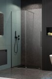Radaway Furo Brushed GunMetal DWJ drzwi prysznicowe 150cm lewe szczotkowany grafit 10107772-92-01L/10110730-01-01