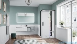 Novellini Glax 1 2.0 kabina z sauna parową 90x70 prawa czarna G21A9070DM5-1HH