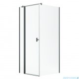 Radaway Nes Kdj II Brushed GunMetal kabina 110x100cm lewa szczotkowany grafit 10032110-92-01L/10039100-01-01