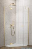  Radaway Essenza Gold Ptj kabina pięciokątna 100x80cm lewa szkło przejrzyste 1385010-09-01L/1385055-01-01