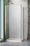 Radaway Nes Kdj I Brushed Gold kabina 80x90cm lewa szczotkowane złoto 10022080-99-01L/10039090-01-01