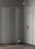 New Trendy Eventa Gold Shine kabina walk-in 80x110x200 cm z dodatkową ścianką przejrzyste EXK-4886/EXK-4867
