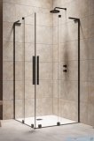 Radaway Furo SL Black KDD kabina 110x100cm czarny mat/szkło przejrzyste 10305110-54-01L/10305100-54-01R