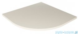 New Trendy Nex Shade brodzik konglomeratowy półokrągły 80x80x3,5 cm beżowy B-0481