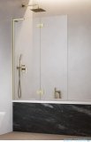 Radaway Essenza 8 SL Brushed Gold PND II parawan nawannowy 140cm lewy szczotkowane złoto/przejrzyste 10500140-99-01L