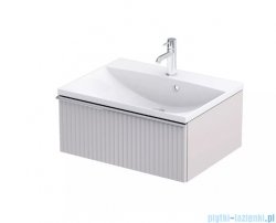 Oristo Etna Konsola podumywalkowa wisząca Ryflowana 60x45x25 piaskowy mat OR52-SD1S-60-10R