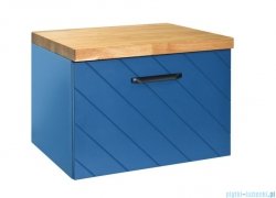 Besco Floo szafka podumywalkowa lewa 80x50x40cm czarna, uchwyt czarny SUF-854-CCL