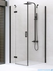 New Trendy New Renoma Black kabina kwadratowa 90x90x195cm przejrzyste lewa D-0203A/D-0111B