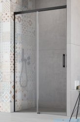Radaway Idea Black Dwj drzwi wnękowe 125cm lewe czarny mat/szkło przejrzyste 387023-54-01L