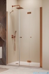 Radaway Nes Brushed Copper DWSB drzwi wnękowe 150cm W4 prawe szczotkowana miedź szkło przejrzyste 10044950-93-01R/10045550-01-01
