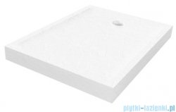 New Trendy Mild Stone Brodzik akrylowy prostokątny 80x90x11,5 cm biały B-0527