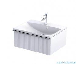 Oristo Etna Konsola podumywalkowa wisząca Ryflowana 60x45x25 biały mat OR52-SD1S-60-2R