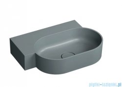 Omnires Ovo M+ umywalka nablatowa/wisząca lewa 55x38 cm ash grey mat OVO555UWLAG