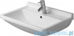 Duravit Starck 3 umywalka z przelewem 50 x 36 cm z przelewem z jednym otworem na baterię 030050 00 00