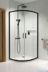Radaway Premium Pro Black Pdd kabina 100x80cm czarny mat/szkło przejrzyste 1013000-01-01/1013700-54-01