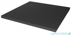 New Trendy Nex Shade brodzik konglomeratowy z strukturą kwadratowy 90x90x3.5 cm antracyt B-0501