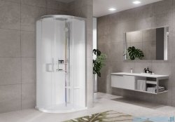 Novellini Glax 2 2.0 kabina z hydromasażem hydro plus 100x100 srebrna G22R100M1L-1BB