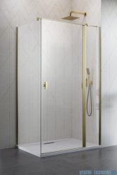 Radaway Nes Kdj II Brushed Gold kabina 90x100cm prawa szczotkowane złoto 10032090-99-01R/10039100-01-01