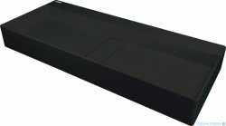 Deante Blur Umywalka granitowa nablatowa z maskownicą 80x40x12 nero CQB_NU8S