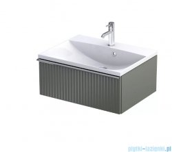 Oristo Etna Konsola podumywalkowa wisząca Ryflowana 60x45x25 oliwkowy mat OR52-SD1S-60-17R