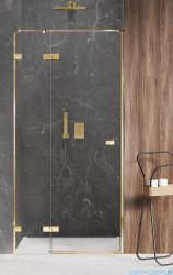 New Trendy Avexa Gold Shine drzwi wnękowe 130x200 cm przejrzyste lewe EXK-1640