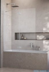 Radaway Essenza Brushed Nickel PND II parawan nawannowy 140cm lewy szczotkowany nikiel/przejrzyste 110002140-91-01L