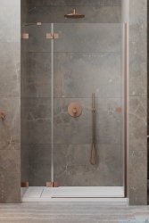 Radaway Essenza Pro Brushed Brushed Copper Dwj drzwi wnękowe 100cm lewe szczotkowana miedź 10099100-93-01L