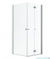 Radaway Nes Brushed Nickel KDD B / KDD I kabina 90x100cm prawa szczotkowany nikiel przejrzyste 10024090-91-01R/10015100-91-01L