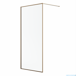 Radaway Modo F II Brushed Copper kabina Walk-in 160x201cm Szczotkowana Miedź szkło przejrzyste 10409164-93-01