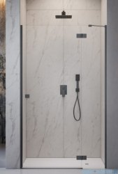 Radaway Essenza 8 Brushed GunMetal Dwj drzwi wnękowe 90cm prawe szczotkowany grafit/szkło przejrzyste 10480612-01-01R/10460237-92-01R