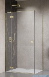 Radaway Essenza Kdj Brushed Gold kabina 100x110cm lewa szczotkowane złoto 1385040-99-01L/1384053-01-01