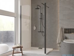 Besco Eco-n Black kabina walk-in 90x195cm przejrzyste ENB-90-195C