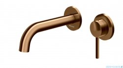 Kohlman Axel Brushed Copper bateria umywalkowa podtynkowa miedź szczotkowana QW180ABC