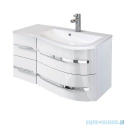 Oristo Opal szafka z umywalką prawa 90x50x44cm biały połysk OR30-SD4S-90-1-P/UME-OP-90-92-P