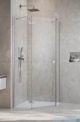 Radaway Essenza Ptj Brushed Nickel kabina pięciokątna 80x100cm lewa szczotkowany nikiel 1385010-91-01L/1385054-01-01