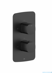 KFA MALAGA BLACK bateria termostatyczna podtynkowa czarny 5759-001-81