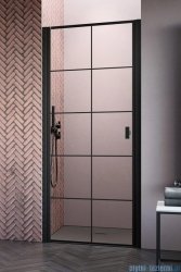 Radaway Nes 8 Black Dwj I Factory Drzwi wnękowe 80cm lewe czarny mat/szkło przejrzyste 10076080-54-55L