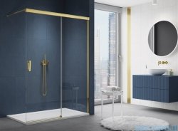 SanSwiss Cadura Gold Line kabina Walk in 180cm prawa ze ścianką przesuwną CAW2D1801207
