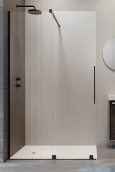 Radaway Furo Black Walk-in kabina 150x200cm lewa szkło przejrzyste 10106788-54-01L/10110744-01-01