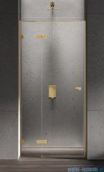 New Trendy Eventa Gold Shine drzwi wnękowe pojedyncze 100x200 cm przejrzyste lewe Złoty połysk EXK-4675